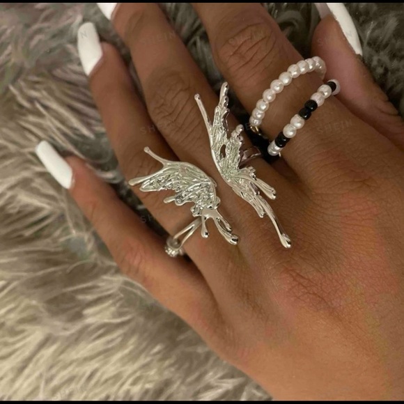 Boho Fairycore Pixie Butterfly Statement Ring - Picture 4 of 8
